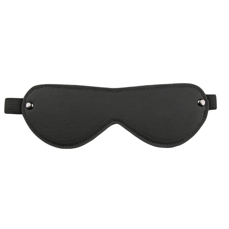 Schwarze Augenmaske aus Leder-Mr. Lover - Sensual Toys