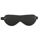 Schwarze Augenmaske aus Leder-Mr. Lover - Sensual Toys
