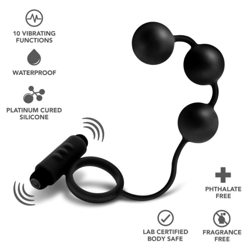 Analperlen mit vibrierendem Penisring-Mr. Lover - Sensual Toys