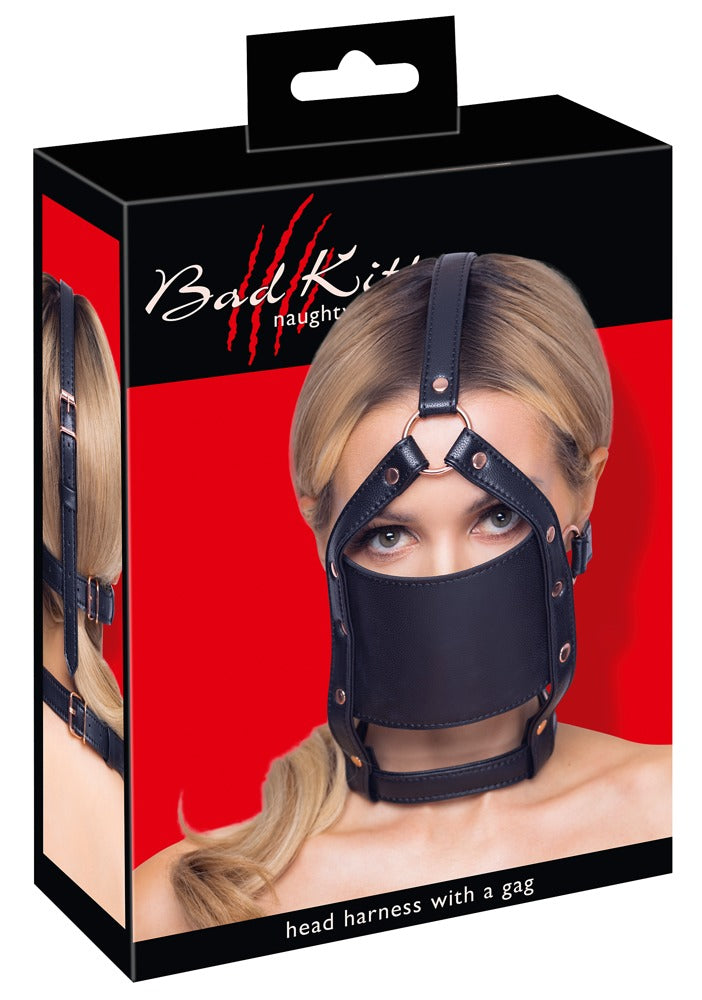 Kopf-Harness mit Knebel BDSM