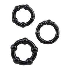 3 Penisringe mit Perlen-Mr. Lover - Sensual Toys