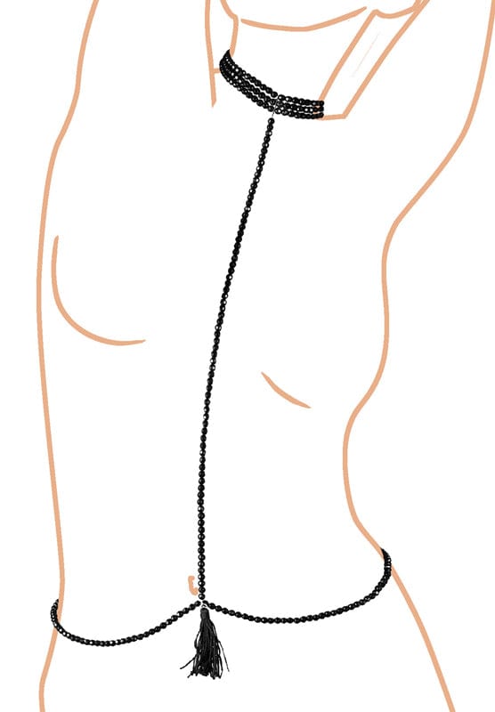 Hals-Bikinikette mit Perlen-Mr. Lover - Sensual Toys
