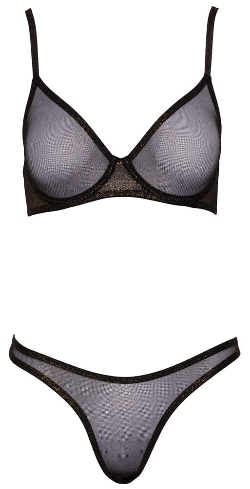 75B/S Goldschimmerndes Dessous Set Dessous Damen