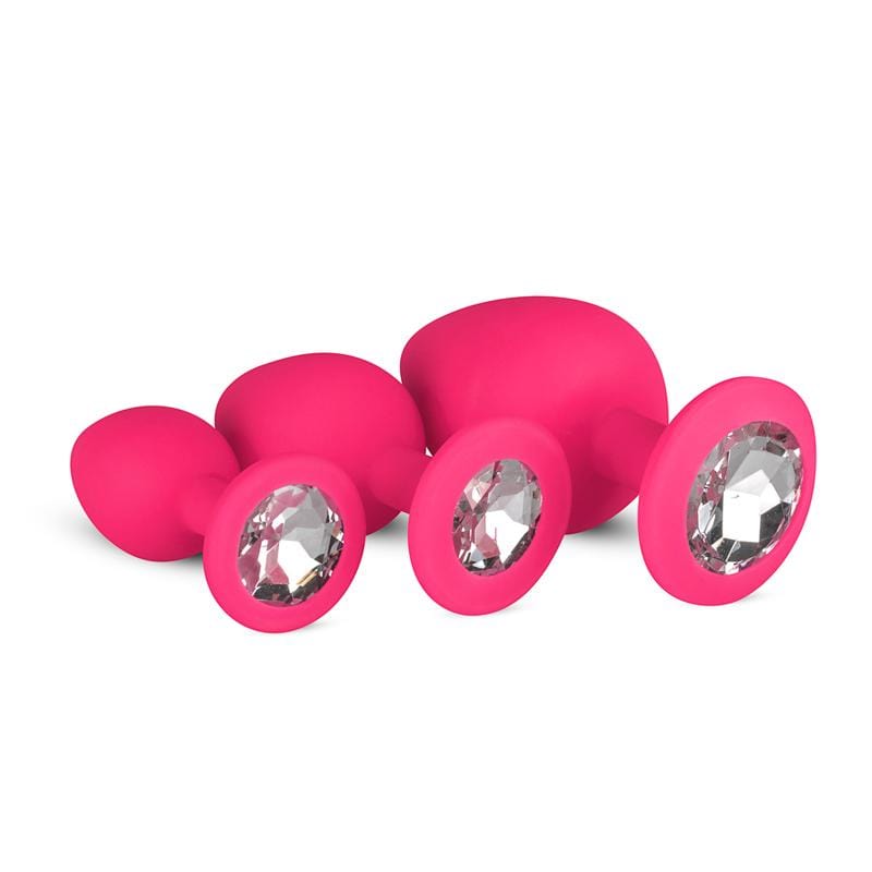 3-teiliges Analplug-Set mit Diamant-Mr. Lover - Sensual Toys
