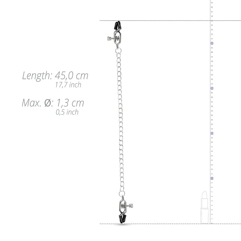 Große Nippelklemmen mit Kette-Mr. Lover - Sensual Toys