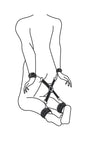 Hog-Tie mit Hand- und Fußgelenkmanschetten BDSM
