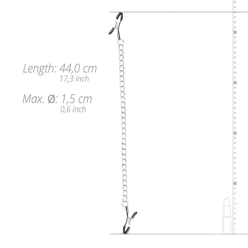 Klassische Nippelklemmen mit Kette-Mr. Lover - Sensual Toys