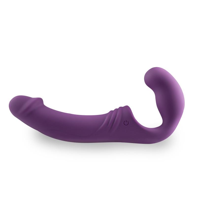 Violett Trägerloser Strap-On-Vibrator Toys Damen