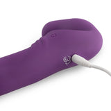 Violett Trägerloser Strap-On-Vibrator Toys Damen