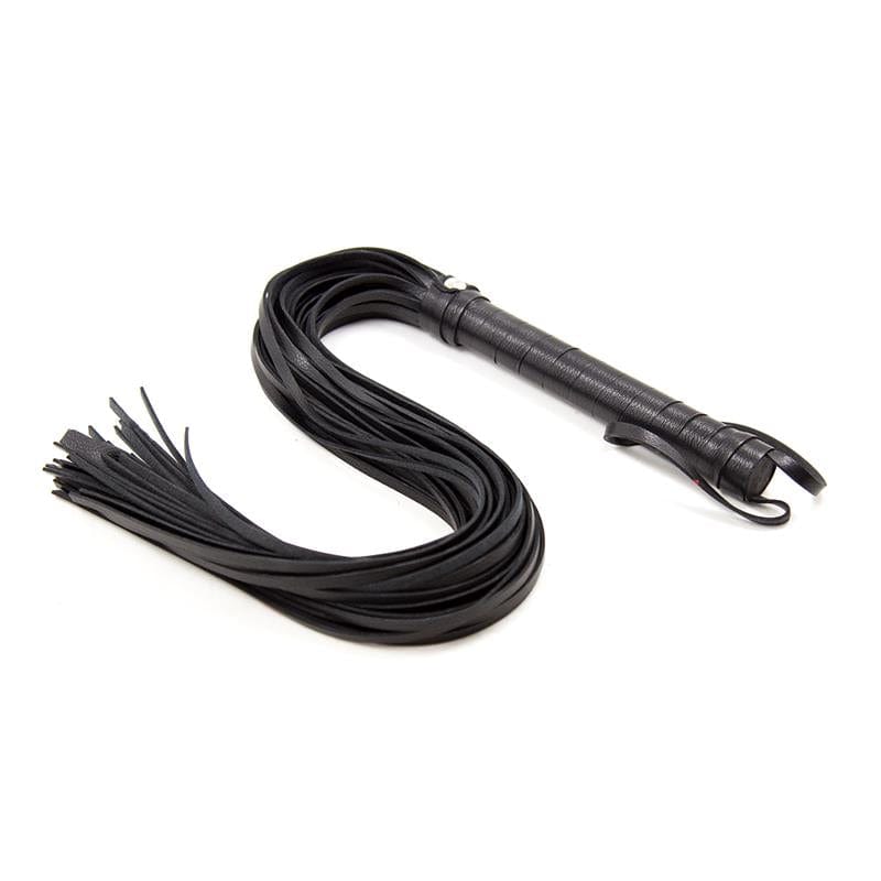 Schwarz Flogger 69 cm - Vegan BDSM