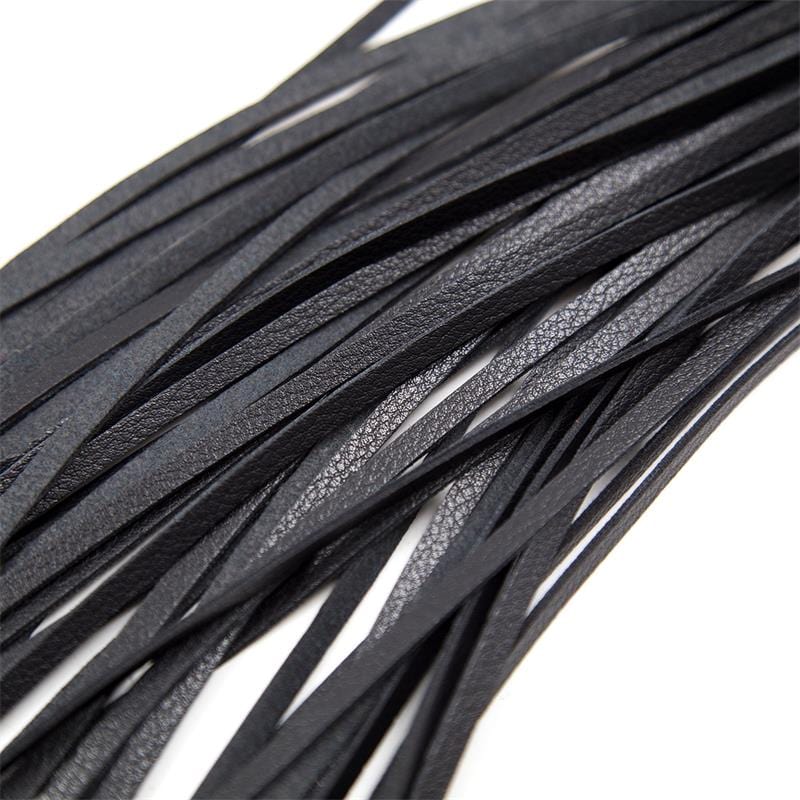 Schwarz Flogger 69 cm - Vegan BDSM