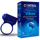 Ergonomischer Vibrationsring aus Silikon mit Rippenstruktur – Pleasure Vibes