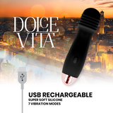 Kompakter Silikon-Vibrator mit intensivem Volumen – Dolce Vita Three