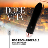 Wiederaufladbarer Silikon-Vibrator mit kraftvollem Profil – Dolce Vita Four