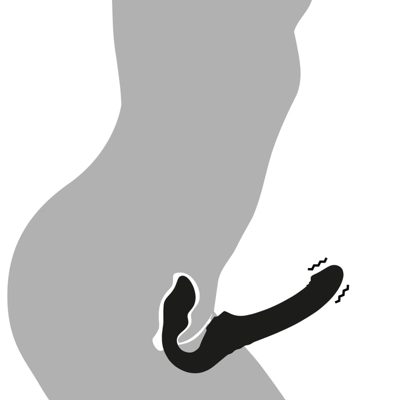 Riemenloser Strap-On-Vibrator Mit Fernbedienung
