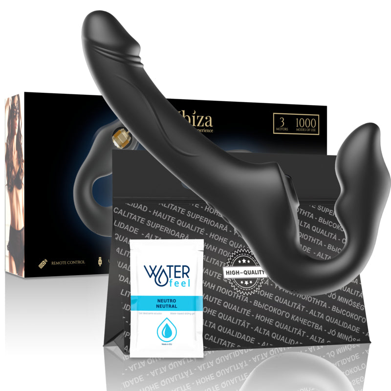 Riemenloser Strap-On-Vibrator Mit Fernbedienung