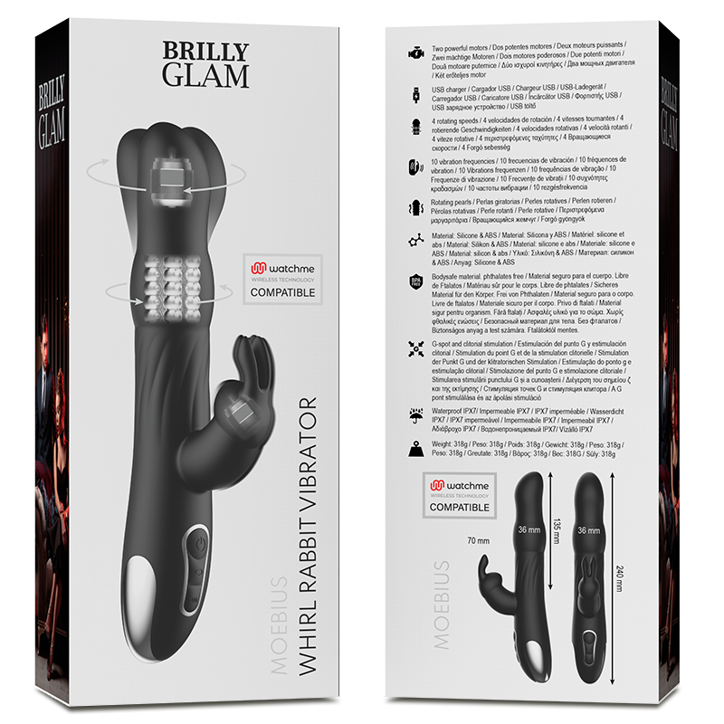 MOEBIUS Rabbit Vibrator & Rotator (WatchMe kompatibel)