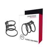 3er-Set flexible Penisringe