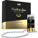 Pearls in Love - Elegantes Massage-Set mit Silikon-Gel & Perlenkette