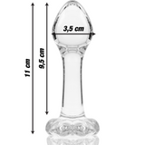 Modell 2 Glas-Plug (11 cm × Ø 3,5 cm)