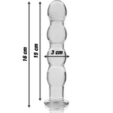Modell 10 Glas-Dildo (16,5 cm × Ø 3,5 cm)