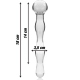 Modell 13 Glas-Dildo (18 cm × Ø 3,5 cm)