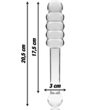 Modell 20 Glas-Dildo (20,5 cm × Ø 3 cm)