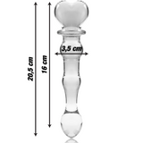 Modell 21 Glas-Dildo (20,5 cm × Ø 3,5 cm)