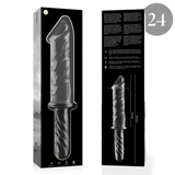 Modell 24 Glas-Dildo (28,5 cm × Ø 5 cm)