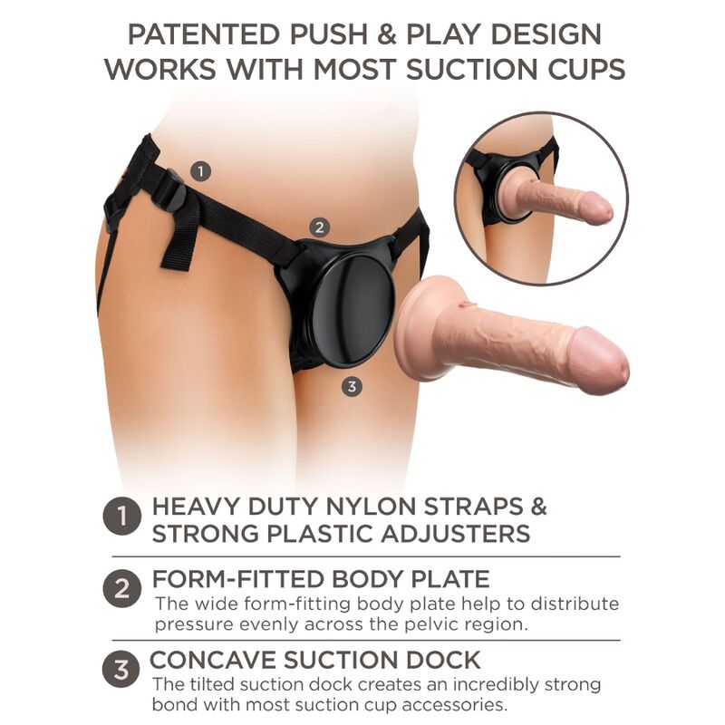 Elite Strap-On Set mit realistischem Dildo