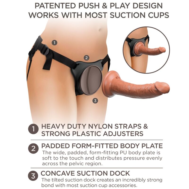 Elite Strap-On Set mit realistischem Dildo
