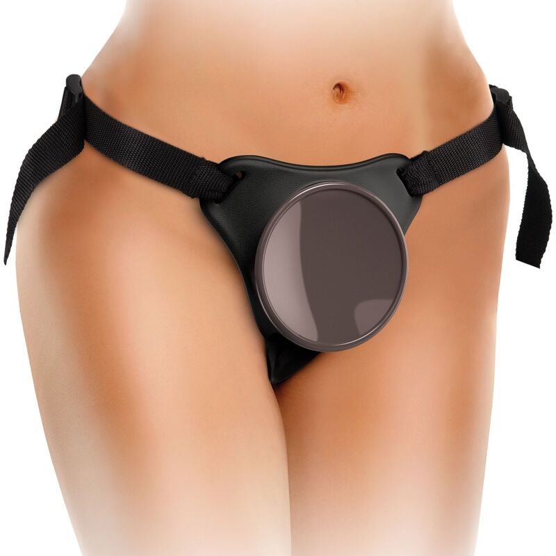 ELITE – Deluxe Harness-Set mit Dildo (20,3 cm) & Testikel-Ring