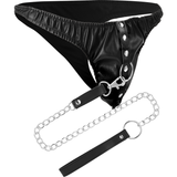Submission-Tanga mit Metallkette (veganes Leder)