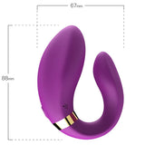 Ergonomischer Paarvibrator mit Doppelmotor & Fernbedienung – Armony Crescent