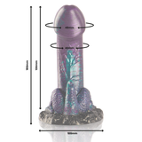 Basilisk Klein - Schuppiger Doppel-Dildo