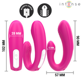 Janet U-Vibrator mit Fernbedienung – 2 Motoren – 10 cm