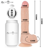 Brosnan Realistischer Vibrator – Auf-Ab-Stoßfunktion & Fernbedienung – 22 cm