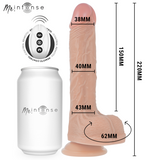 Baldwin Realistischer Vibrator – Auf-Ab-Stoßfunktion & Fernbedienung – 22 cm