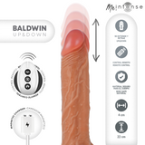 Baldwin Realistischer Vibrator – Auf-Ab-Stoßfunktion & Fernbedienung – 22 cm