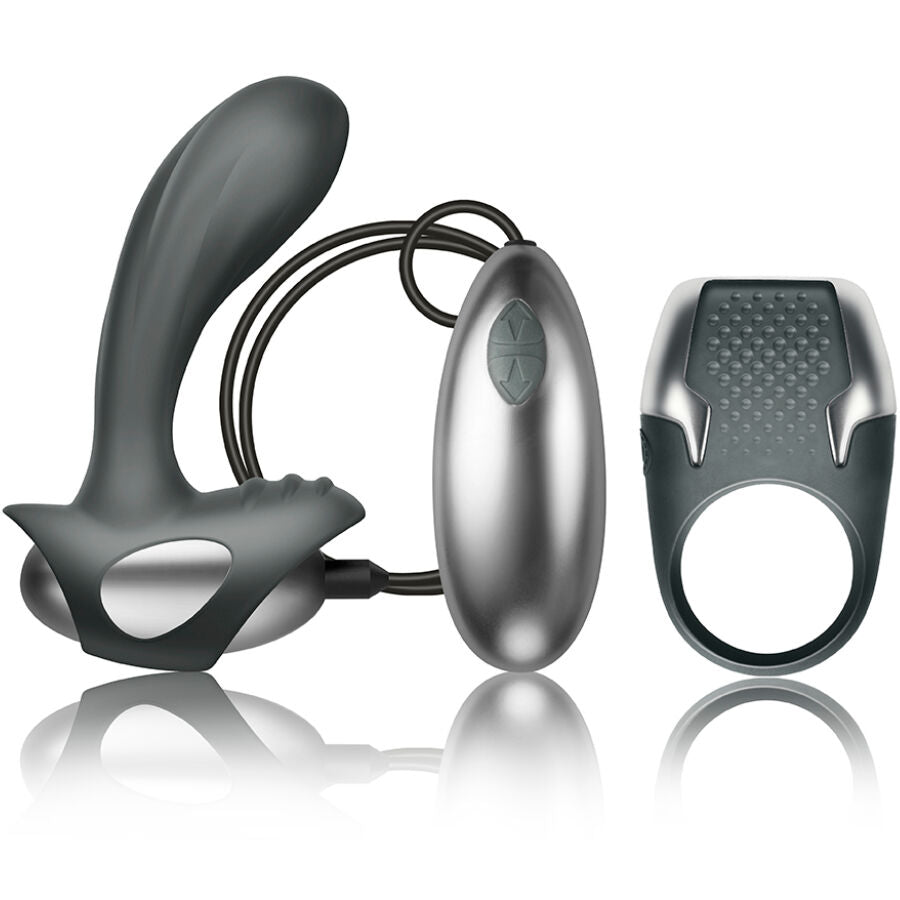 EXCITE KIT - Penisring + Prostata Massagegerät