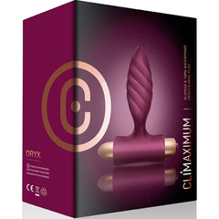 ORYX Analplug in Spiralform mit Vibration