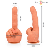 Hubert G-Punkt-Dildo – XXL Flexible Finger-Form mit Saugnapf – 14,2 cm