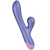 Kontaktloser Luftdruck- & G-Punkt-Vibrator im Rabbit-Stil – Pulse Blau (Pleasure Wave)