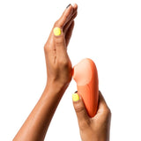 Gelenkiger Silikon-Klitorisstimulator mit beweglichem Kopf – Switch Orange
