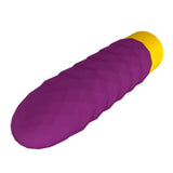 Gerippte Mini-Vibrationskugel aus Silikon – Beat Violett