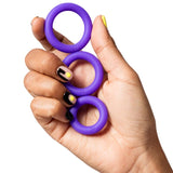 Dehnbares Cockring-Set aus Silikon – Remix Trio (3er-Set, Ø 20-29 mm)