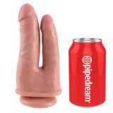 Doppelpenetrations-Dildo Natur mit Saugnapf