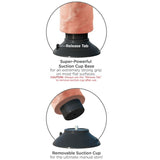 Realistischer Vibrator mit Saugnapf