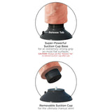 Realistischer Vibrator mit Hoden & Saugnapf