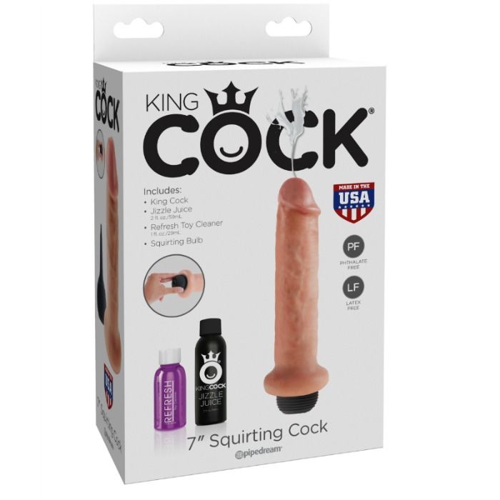 Squirting Dildo (17,8 cm, Natural)